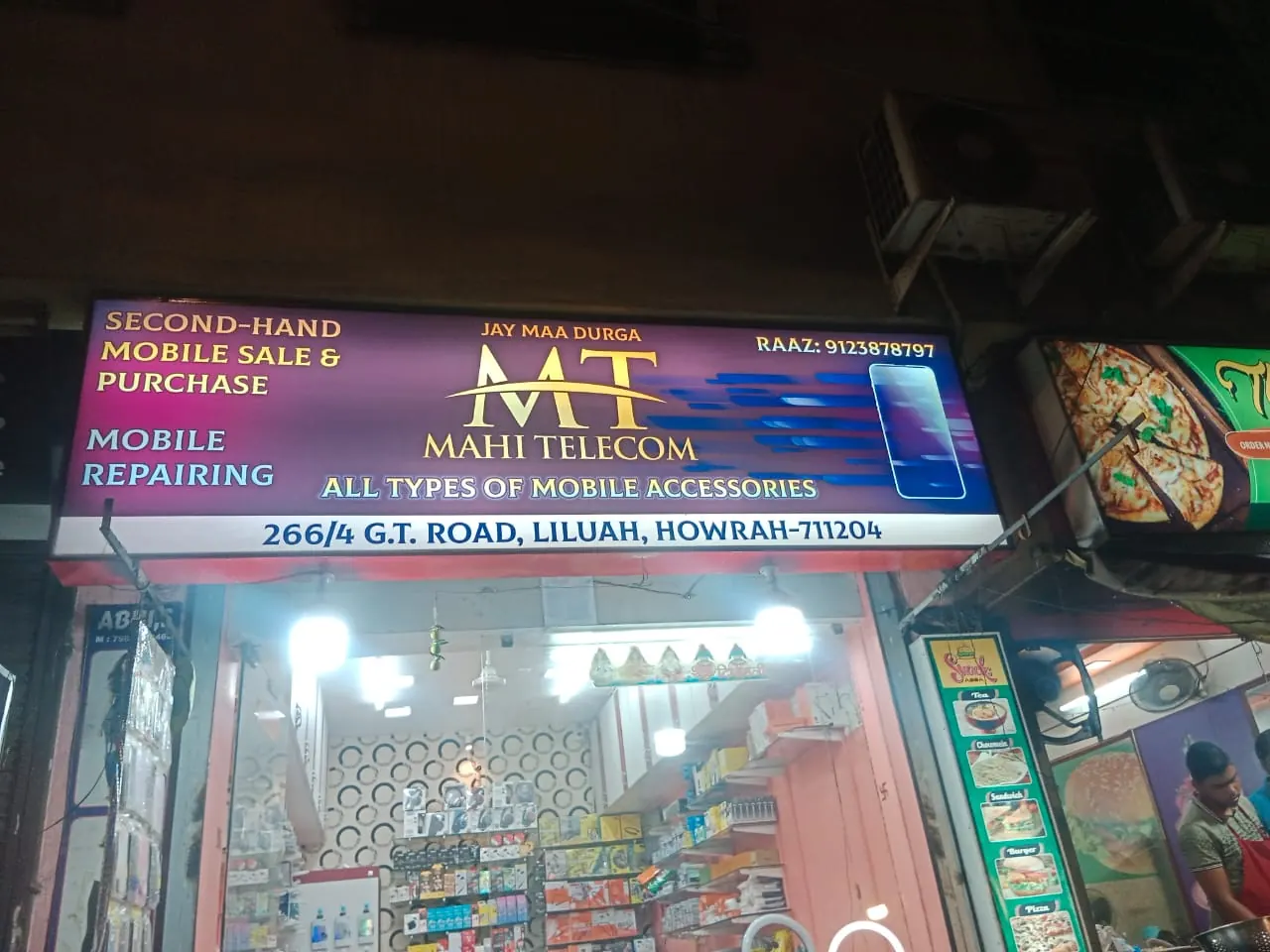 Storefront advertising board